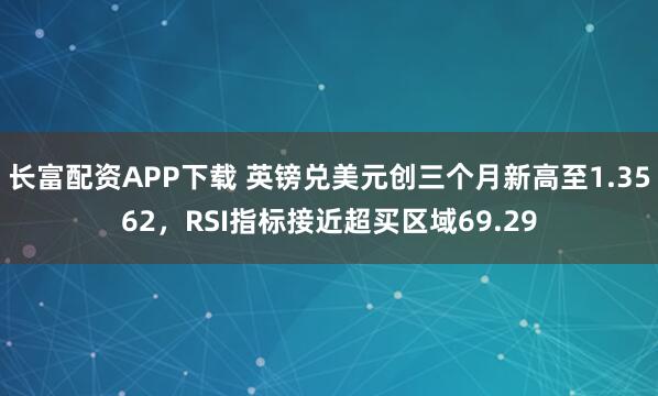 长富配资APP下载 英镑兑美元创三个月新高至1.3562，RSI指标接近超买区域69.29